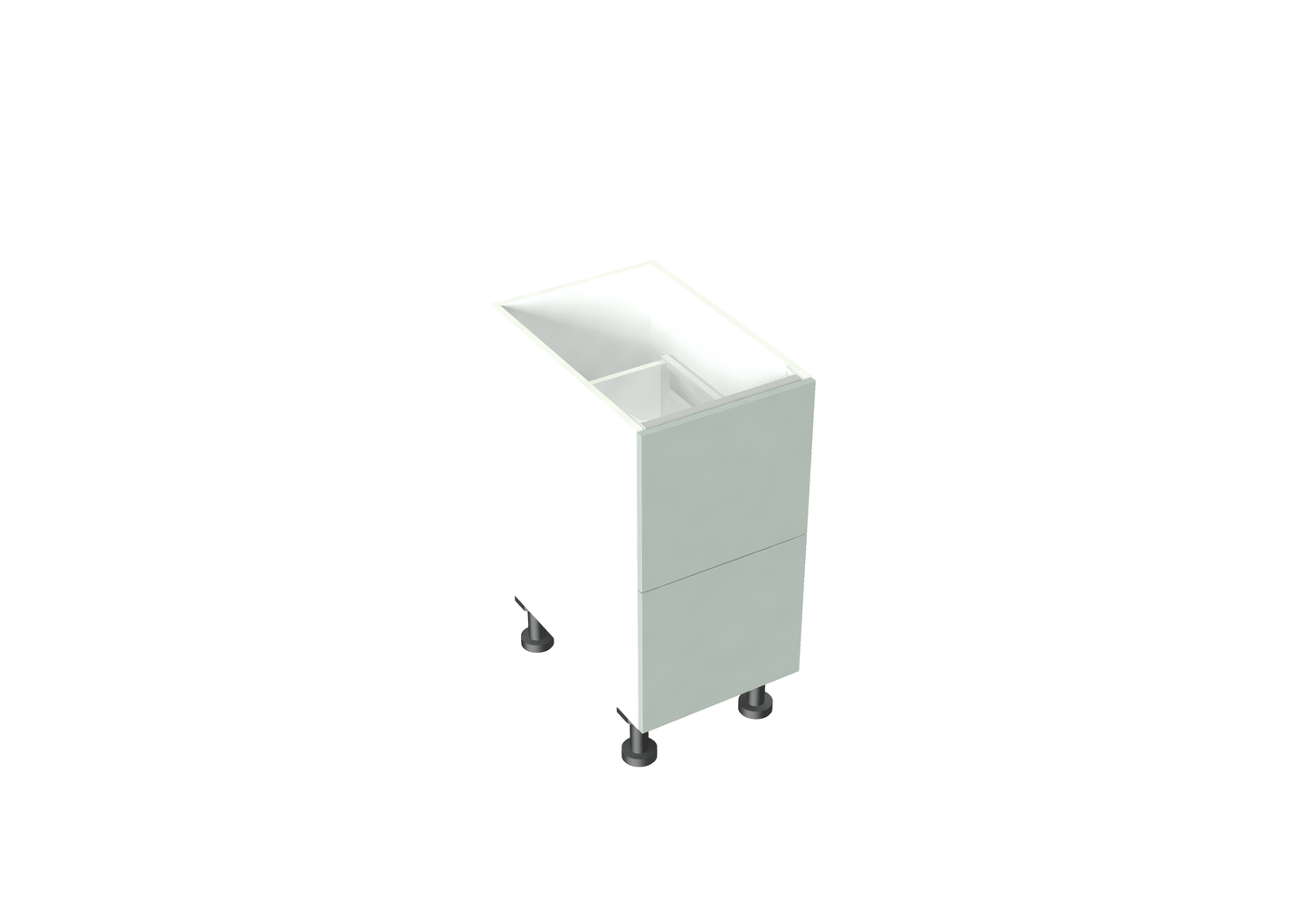 W400-599mm 2 Drawer Base Cabinet