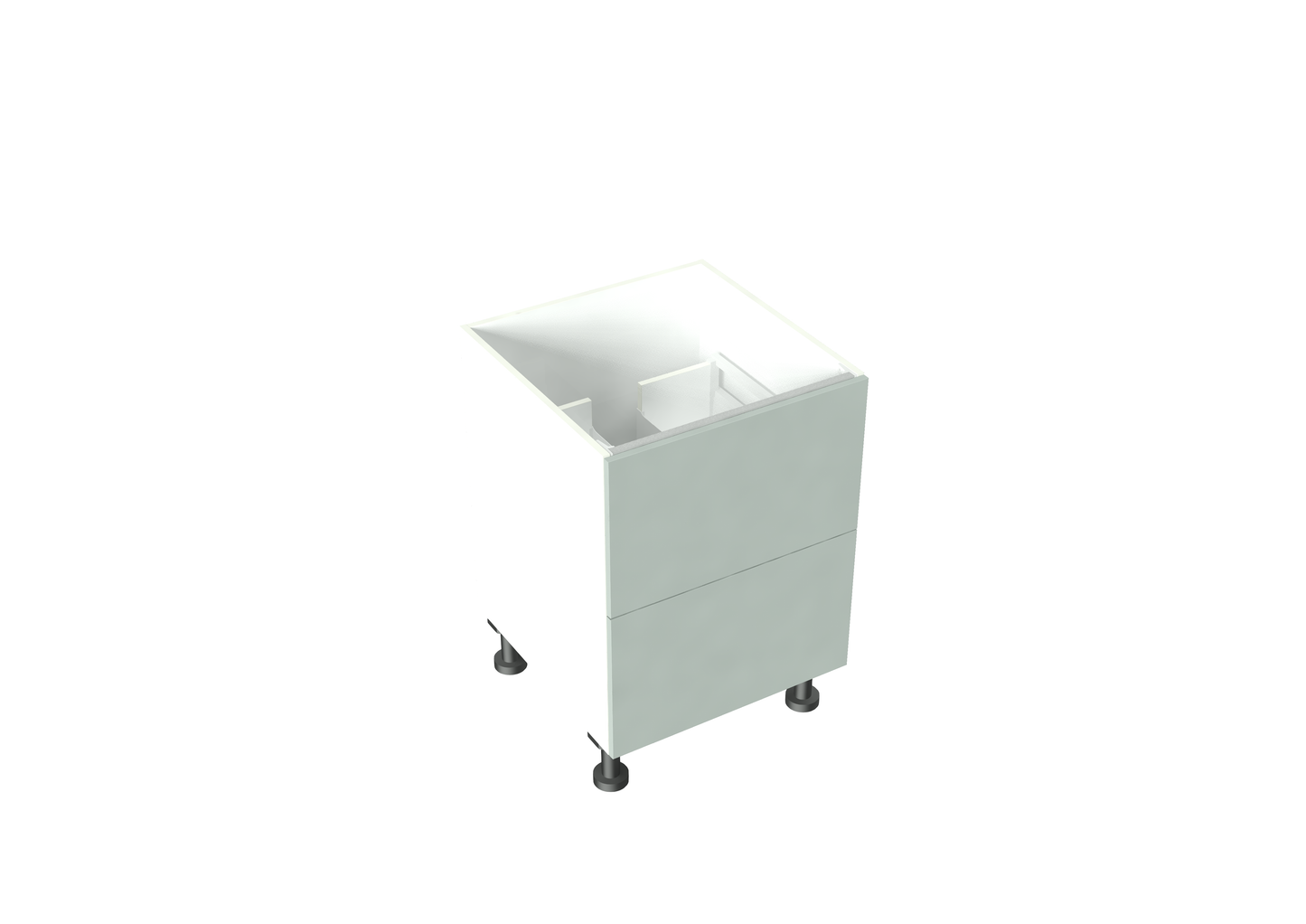 W600-900mm 2 drawer with Sink Provision Base Cabinet