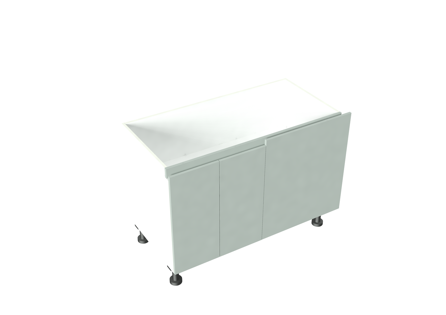 W1200-1400mm:D520-650mm 2 Doors Left Hand Side, Right Blind Corner Base Cabinet