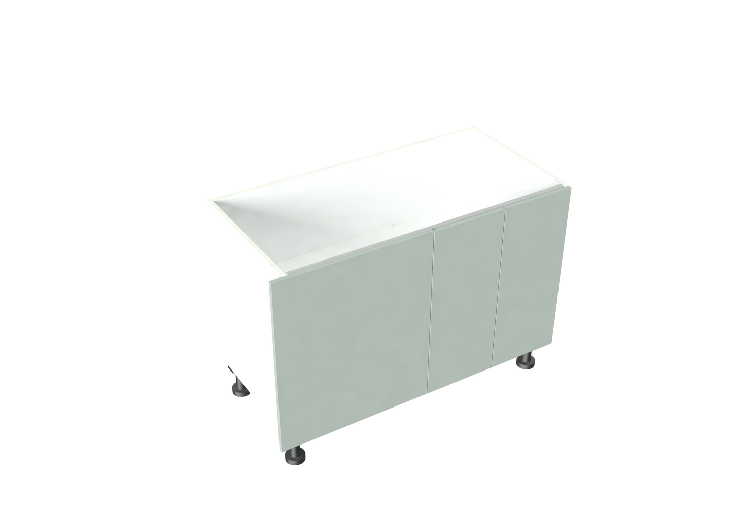 W1200-1400mm:D520-650mm 2 Doors Right Hand Side, Left Blind Corner Base Cabinet