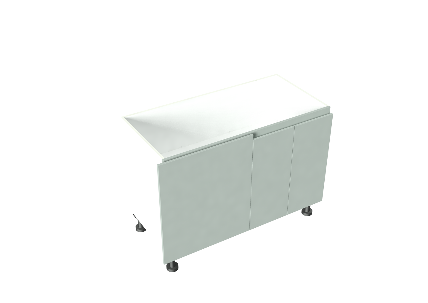 W1200-1400mm:D520-650mm 2 Doors Right Hand Side, Left Blind Corner Base Cabinet