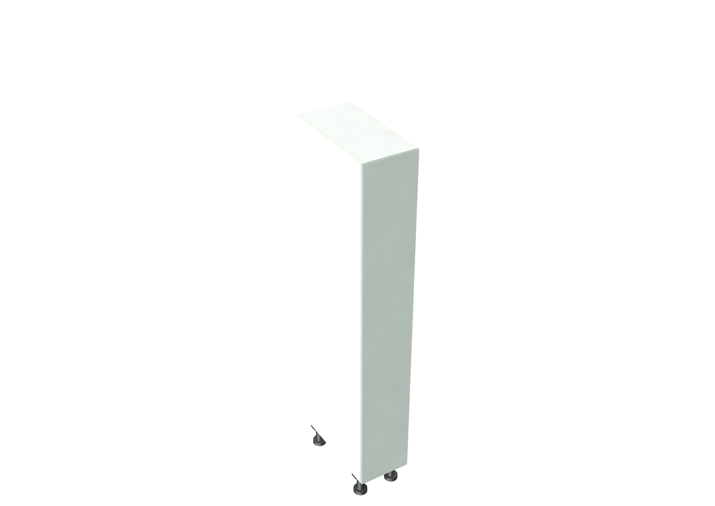 W300-600mm 1 Door LH Hinge Push-to-Open Pantry Cabinet