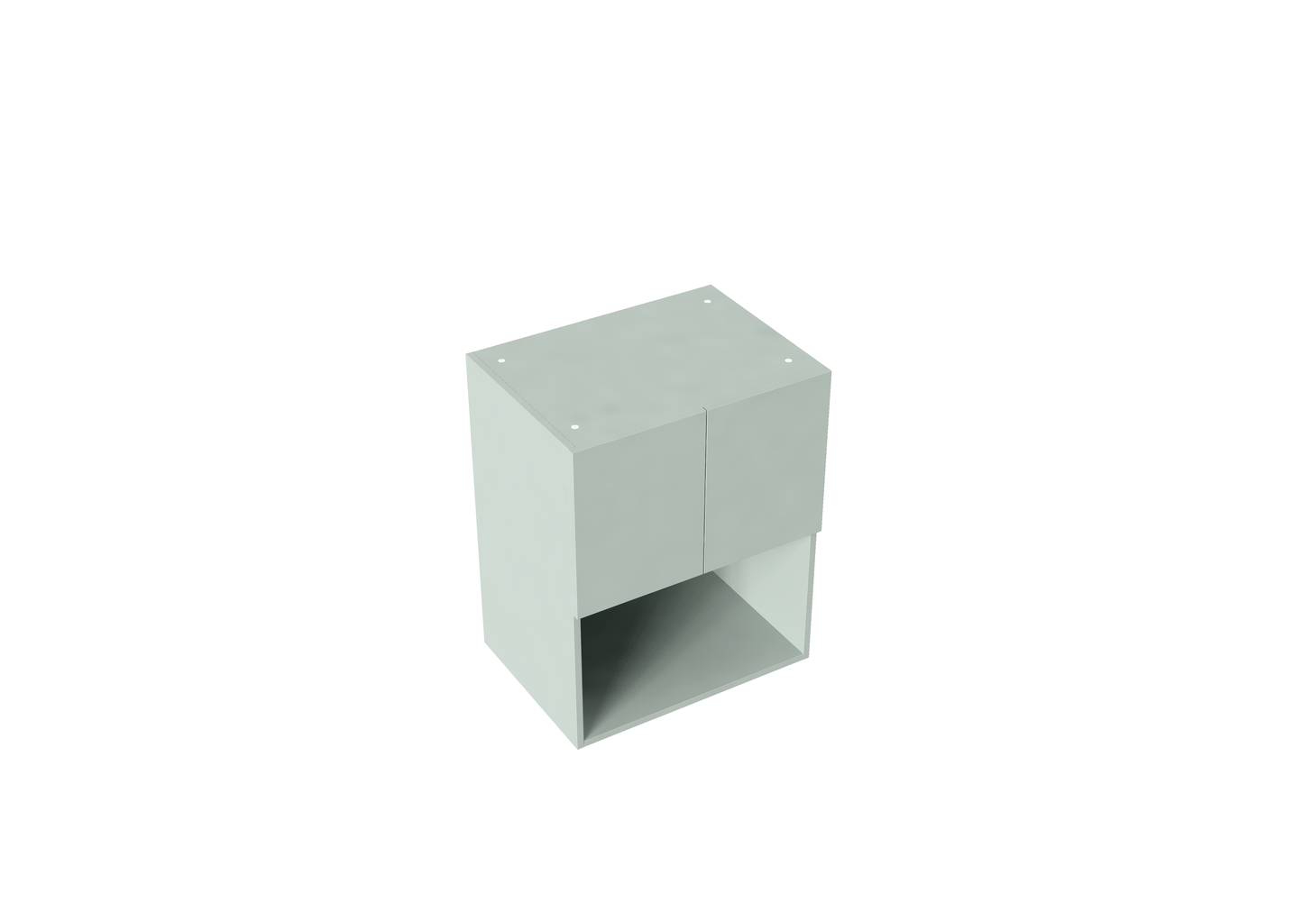 W600-900mm 2 door Microwave Wall Cabinet w/ finger pull