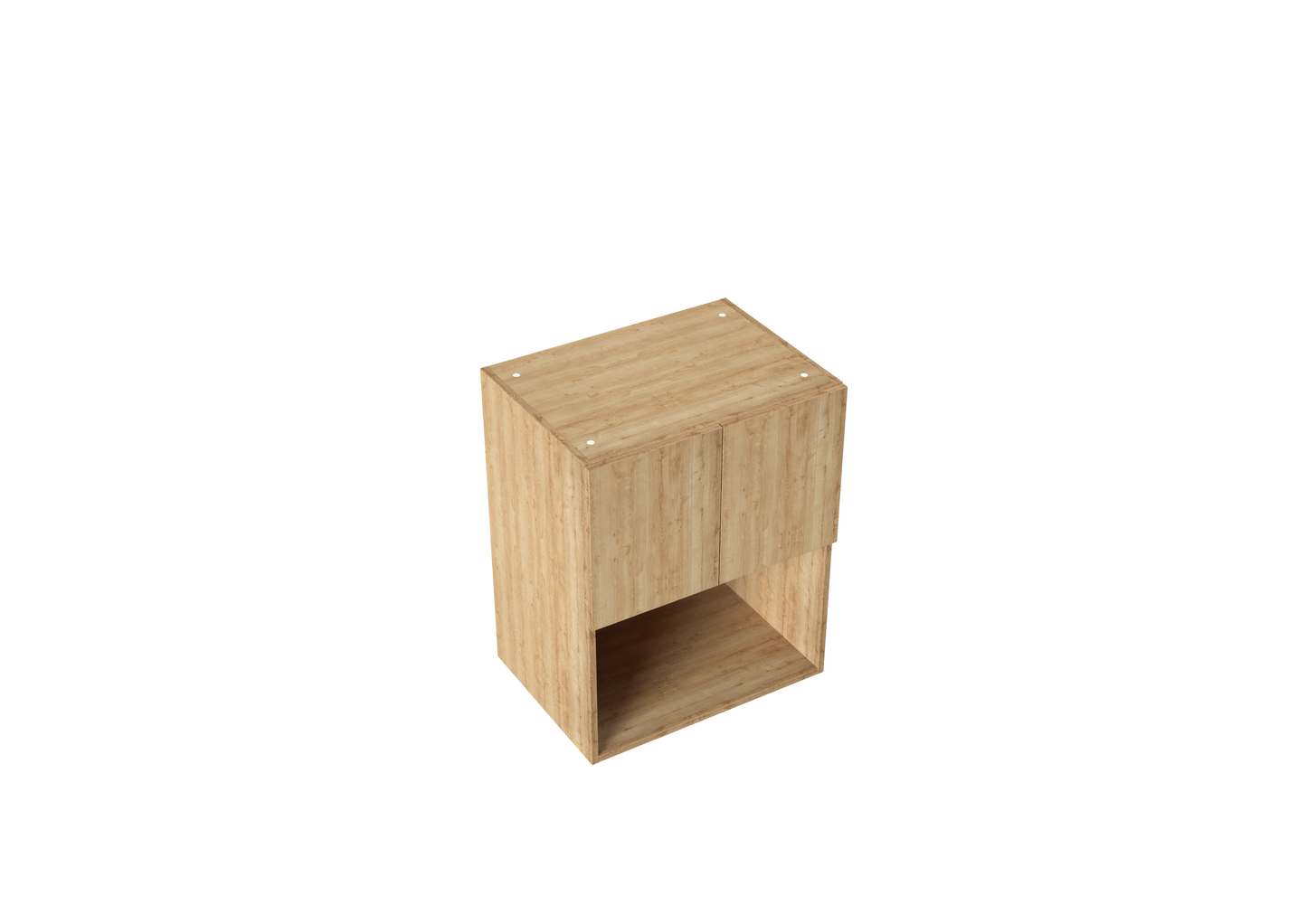 W600-900mm 2 door Microwave/Open Shelf Wall Cabinet