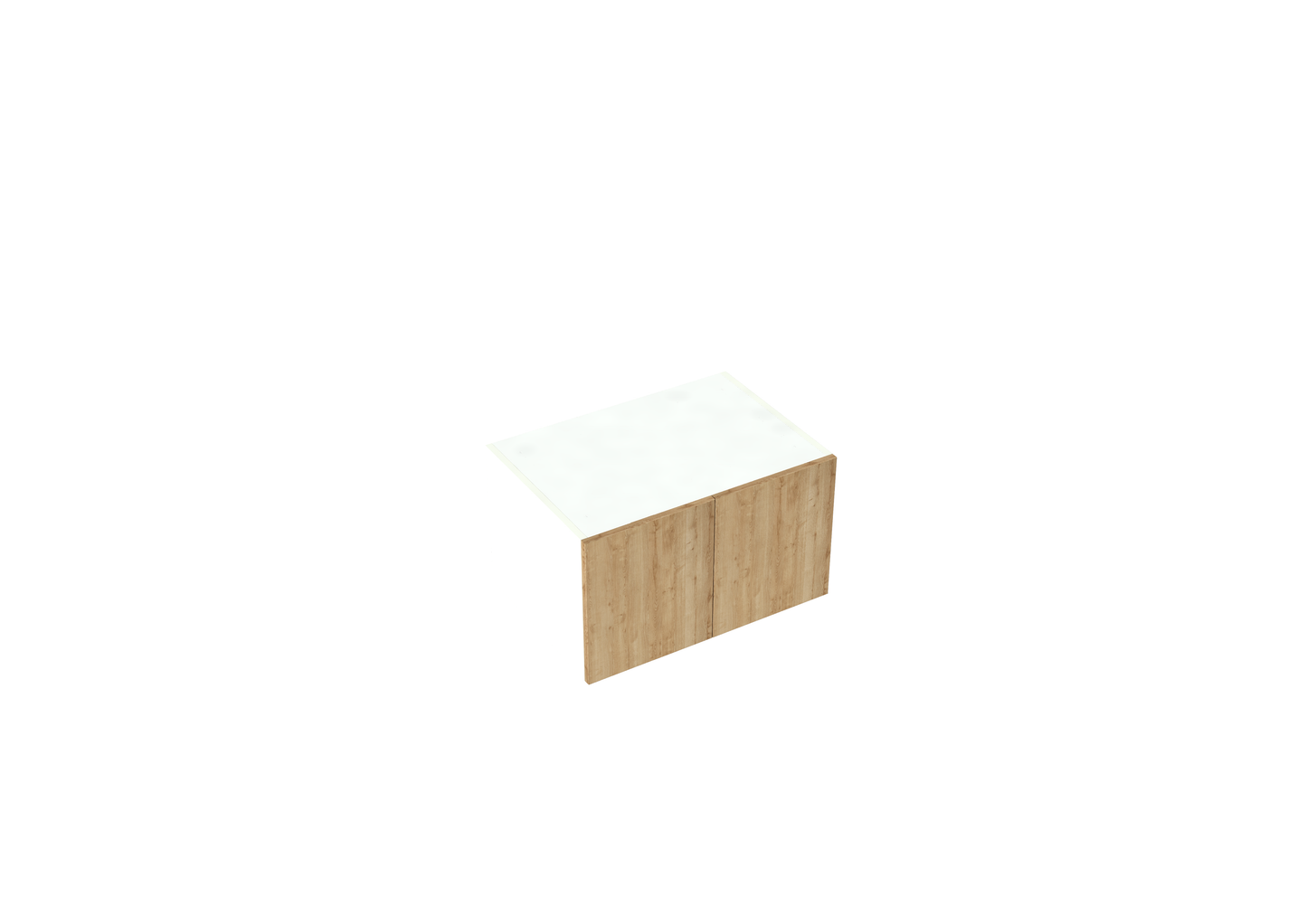 W600-1000mm 2 door Over Fridge Cabinet