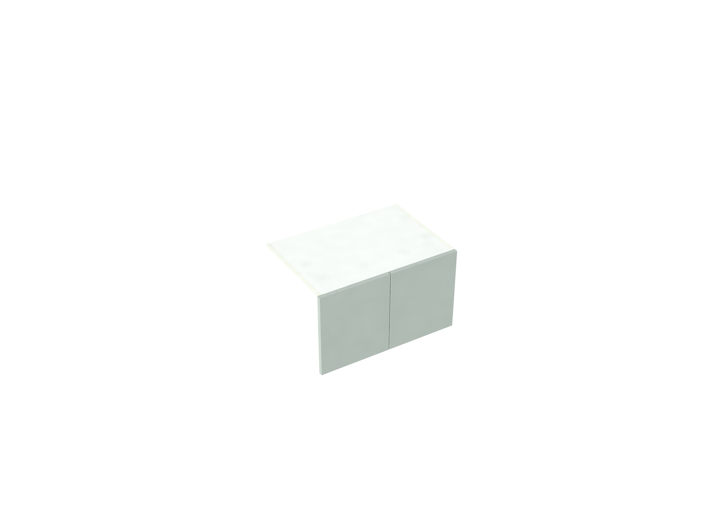 W600-1000mm 2 door Over Fridge Cabinet w/ Finger Pull