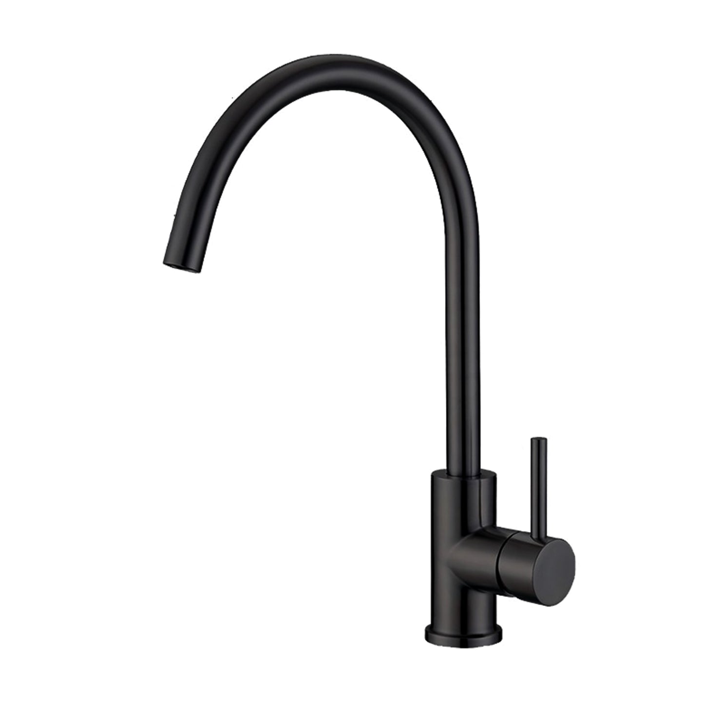 Evoke Gooseneck Sink Mixer Black