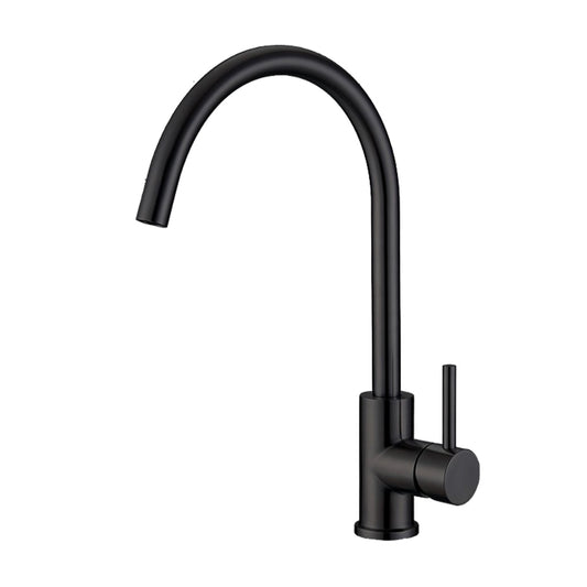 Evoke Gooseneck Sink Mixer Black